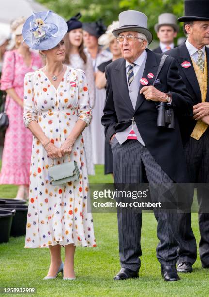 Sophie, Duchess of Edinburgh with her father Christopher Rhys Jones attends day three of Royal Ascot 2023 at Ascot Racecourse on June 22, 2023 in...