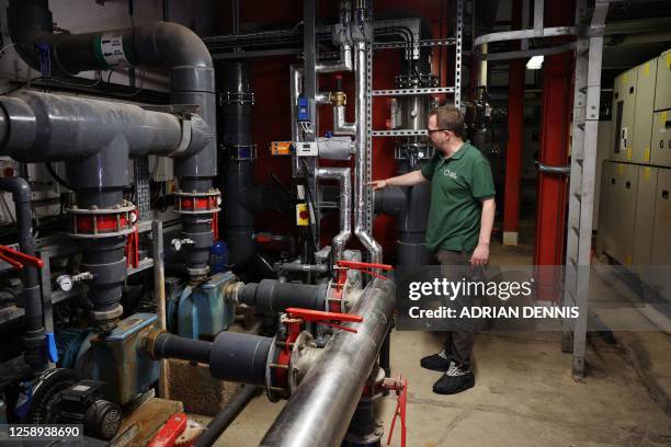 Of Deep Green, Mark Bjornsgaard, explains the technology behind data processing centre in the plant room, at Exmouth Leisure Centre in Exmouth,...