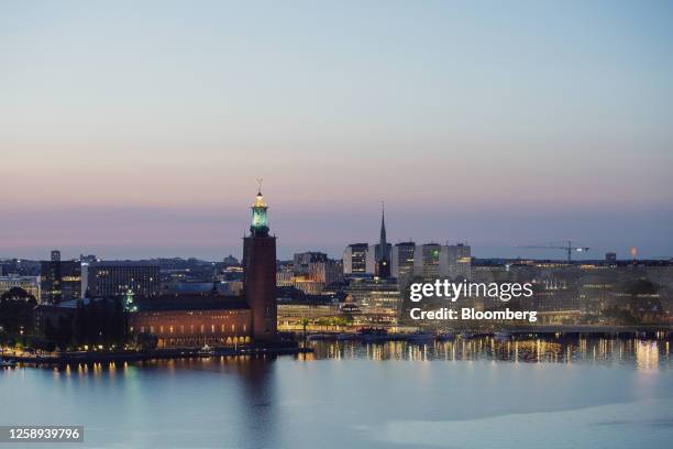 The city skyline from the Skinnarviksberget viewpoint in Stockholm, Sweden, on Thursday, June 15, 2023. When Stockholm's tunnel project is completed...