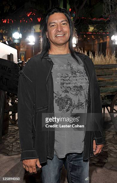 Actor Gil Birmingham arrives at Paramount Pictures' Los Angeles Premiere of "Rango" held at Regency Village Theatre on February 14, 2011 in Westwood,...