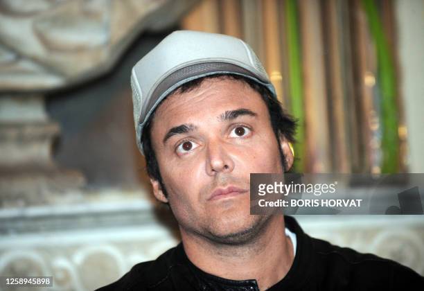 Photographer David LaChapelle poses on February 5, 2009 at La Monnaie de Paris museum, during the opening of his exhibition of more than 200...