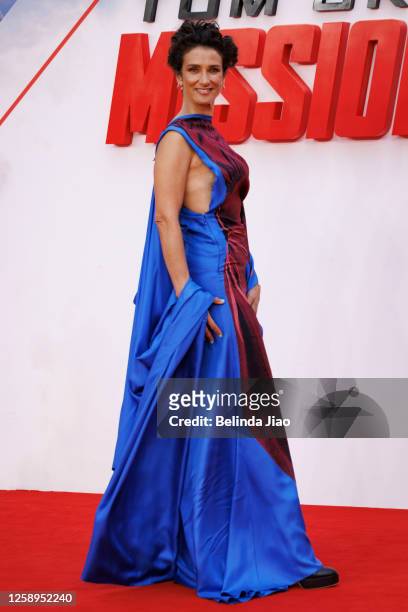Indira Varma attends the "Mission: Impossible - Dead Reckoning Part One" UK Premiere at Odeon Luxe Leicester Square on June 22, 2023 in London,...