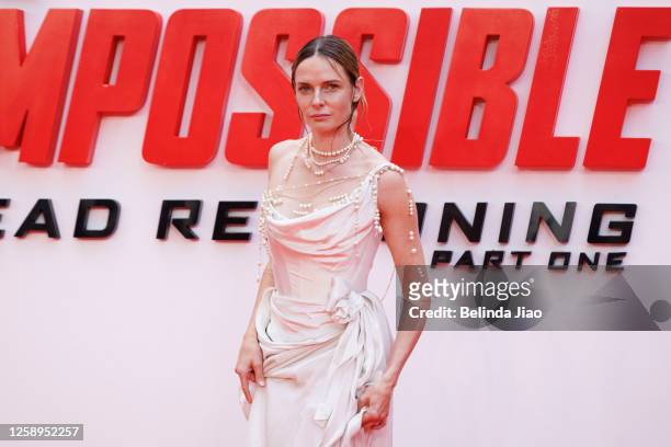 Rebecca Ferguson attends the "Mission: Impossible - Dead Reckoning Part One" UK Premiere at Odeon Luxe Leicester Square on June 22, 2023 in London,...