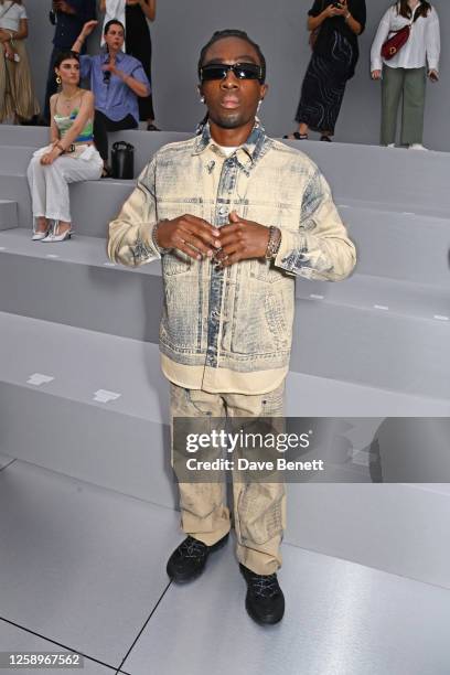 Caleb McLaughlin attends the Dior Homme Menswear Spring/Summer 2024 show as part of Paris Fashion Week on June 23, 2023 in Paris, France.