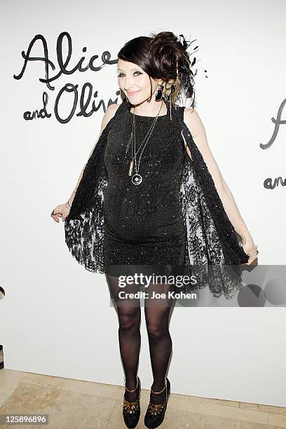 Designer Stacey Bendet attends the Alice + Olivia Fall 2011 presentation during Mercedes-Benz Fashion Week at The Plaza Hotel on February 14, 2011 in...