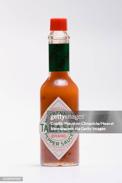 Bottle of Tabasco brand pepper sauce is shown in the Chronicle Studio Friday, Jan. 12 in Houston.