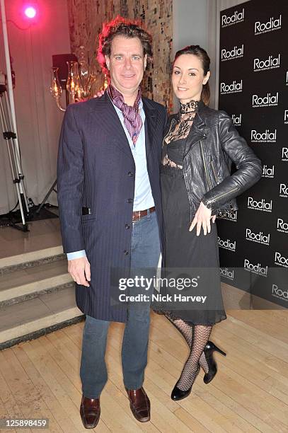 Richard Haines and Alessandra Franzi-Kofler attend the Rodial BEAUTIFUL Awards at Sanderson Hotel on February 1, 2011 in London, England.