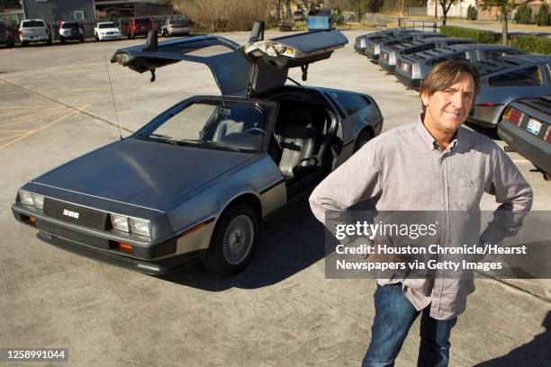 Stephen Wynne. Owner of DeLorean Motor Co., in Humble, poses for a portrait Tuesday, Jan. 14 in Humble. Along with the vintage cars, made famous in...