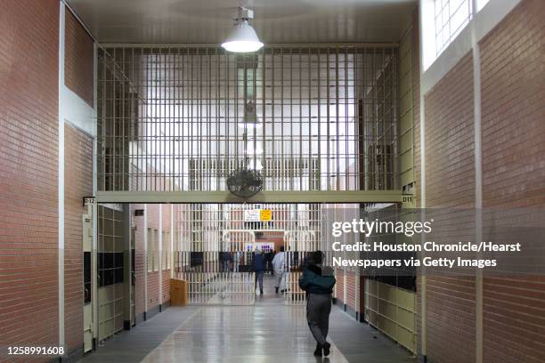 The walkway through the Ellis I Unit, where the Gang Renouncement and Disassociation program is being implemented, is shown Wednesday, March 5 in...