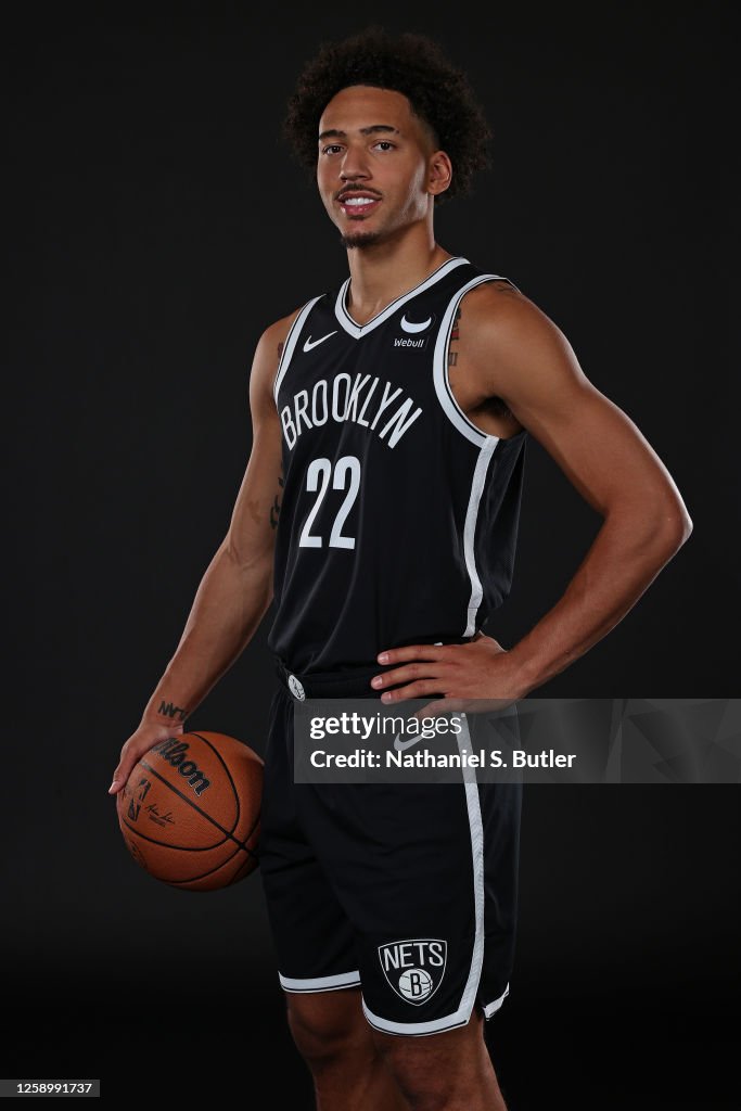 Jaley Wilson Jalen Wilson of the Brooklyn Nets poses for a photo on June 23, 2023 ...