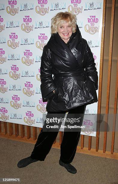 Christine Ebersole attends the Off-Broadway opening night of "The Road to Qatar" at The York Theatre at Saint Peter?s on February 3, 2011 in New York...