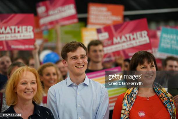 Labour’s Keir Mather, candidate for the Selby and Ainsty by-election stands alongsideShadow Chancellor Rachel Reeves as he launches his plan to...