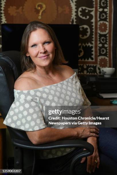 Chris Cander poses for a portrait Monday, June 27, 2022 in West University Place. Ander is a Houston author based in West U whose previous book "The...