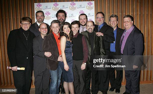 Cast and crew from "The Road to Qatar" attend the Off-Broadway opening night of "The Road to Qatar" at The York Theatre at Saint Peter?s on February...