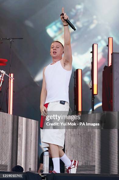 Aith Song Rapper British rapper Aitch performing on the Pyramid Stage, at the... News ...