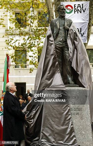 President Basque Ruling Basque Nationalist Party President Xabier Arzalluz uncovers a ...
