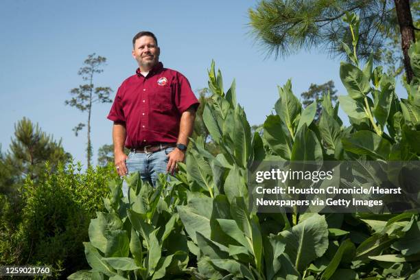 Chris Ludwig, director Mercer Botanic Gardens, poses for a portrait Wednesday, April 28, 2021 in Houston. The gardens, which are now fully opened,...