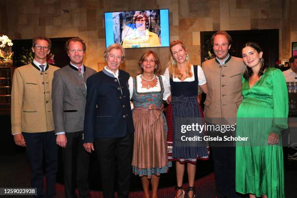 Prince Manuel of Bavaria, Christian Dienst, Prince Leopold Poldi' of Bavaria, Princess Ursula 'Uschi' of Bavaria, Princess Felipa of Bavaria, Prince...