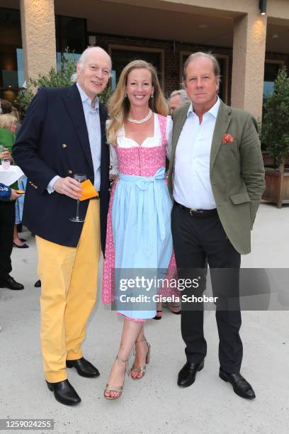 Prince Albrecht von Hohenzollern, Anna in Bayern, Andreas von Maltzan during the Prince Leopold "Poldi" of Bavaria 80th birthday celebration at...