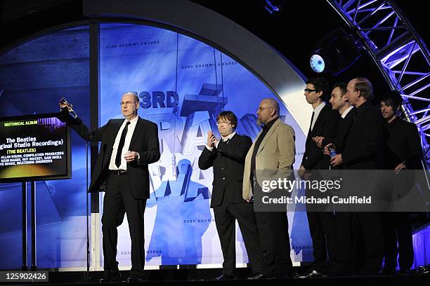 Apple Corp CEO Jeff Jones onstage during The 53rd Annual GRAMMY Awards Pre-Telecast held at the Los Angeles Convention Center on February 13, 2011 in...