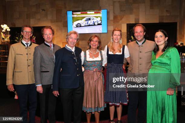 Prince Manuel of Bavaria, Christian Dienst, Prince Leopold Poldi' of Bavaria, Princess Ursula 'Uschi' of Bavaria, Princess Felipa of Bavaria, Prince...