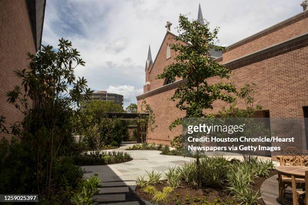 The Peace Garden at St. Martin's Episcopal Church is shown Thursday, Aug. 19, 2021 in Houston.