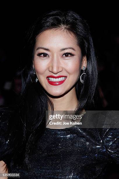 Personality Kelly Choi attends the Vivienne Tam Fall 2011 fashion show during Mercedes-Benz Fashion Week at The Theatre at Lincoln Center on February...