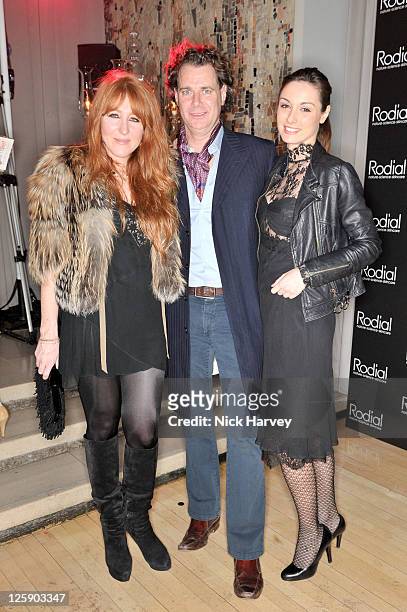 Charlotte Tilbury, Richard Haines and Alessandra Franzi-Kofler attend the Rodial BEAUTIFUL Awards at Sanderson Hotel on February 1, 2011 in London,...