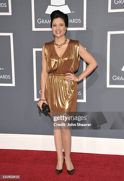 Singer Shannon McNally arrives at The 53rd Annual GRAMMY Awards held at Staples Center on February 13, 2011 in Los Angeles, California.