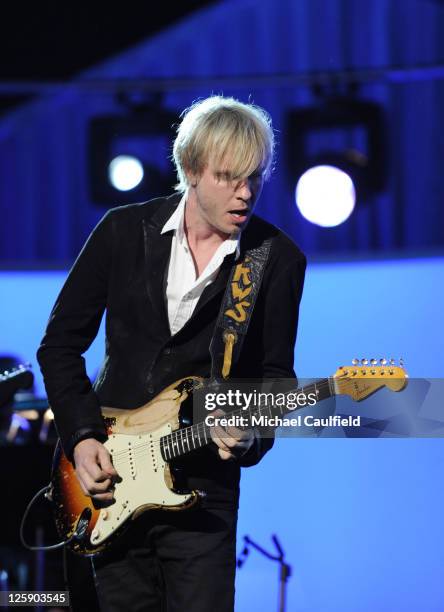 Musician Kenny Wayne Shepherd onstage during The 53rd Annual GRAMMY Awards Pre-Telecast held at the Los Angeles Convention Center on February 13,...