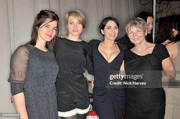 Sisters Jade Davidson, Holly Davidson, Sadie Frost and their Mother Mary Davidson attend the Rodial BEAUTIFUL Awards at Sanderson Hotel on February...