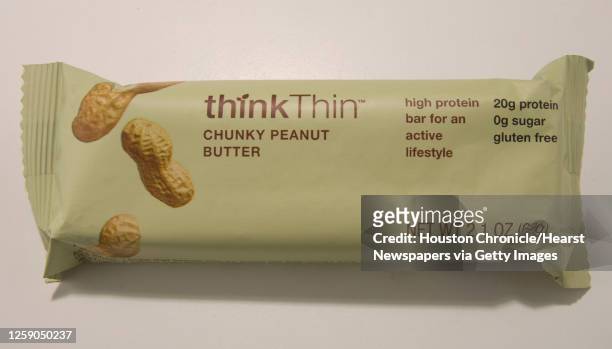 Think Thin chunky peanut butter energy bar Thursday, Oct. 2 in Houston.
