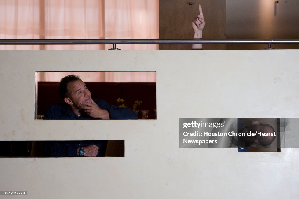 Pixar's Director Pete Docter and producer Jonas Rivera pose for a ...