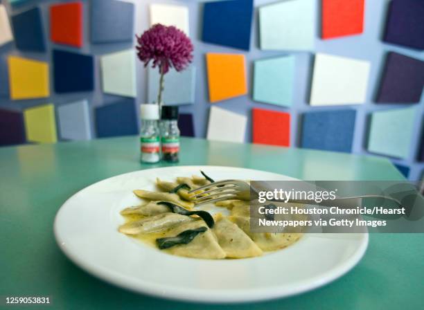 Tortelli di Bietola swiss chard & goat cheese ravioli in sage butter at Giacomo's Cibo e Vino Wednesday, Nov. 25 in Houston.