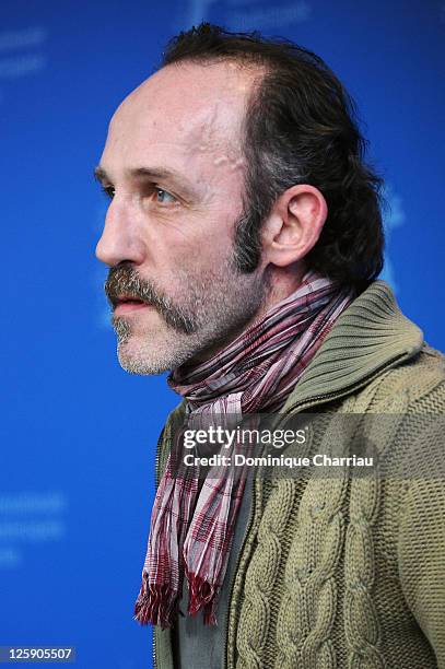 Austrian actor Karl Markovics attends the 'Unknown' Photocall during day nine of the 61st Berlin International Film Festival at the Grand Hyatt on...