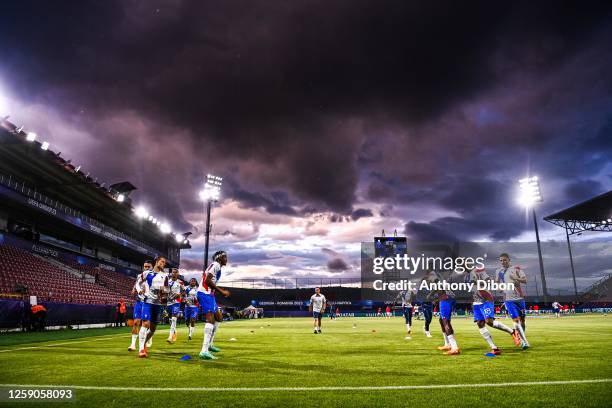 Illustration France warm-up, illustration general view Stadionul Dr. Constantin Radulescu during the U21 EURO 2023, match between Norway and France...