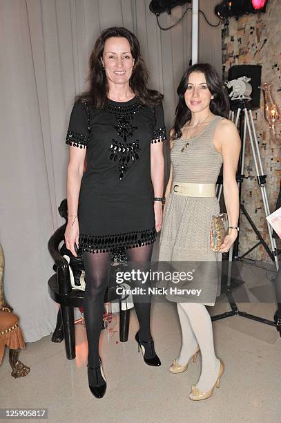 Tricia Ronane and Lauren Kemp attend the Rodial BEAUTIFUL Awards at Sanderson Hotel on February 1, 2011 in London, England.