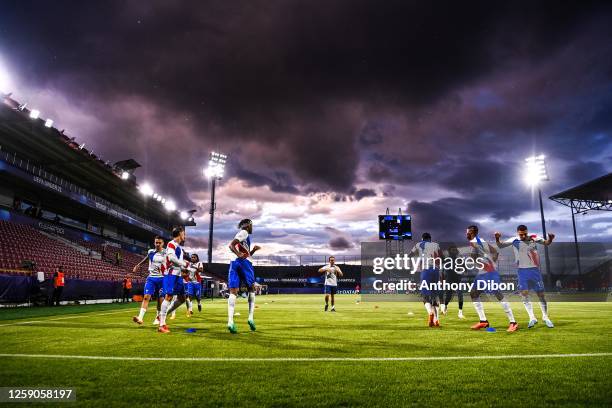 Illustration France warm-up, illustration general view Stadionul Dr. Constantin Radulescu during the U21 EURO 2023, match between Norway and France...