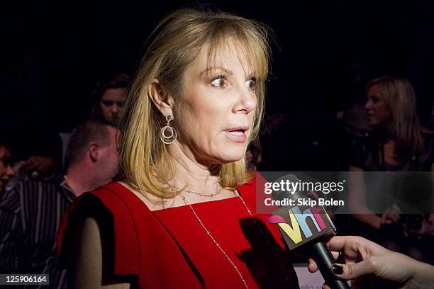 Ramona Singer attends the Pamella Roland Fall 2011 fashion show during Mercedes-Benz Fashion Week at The Studio at Lincoln Center on February 14,...