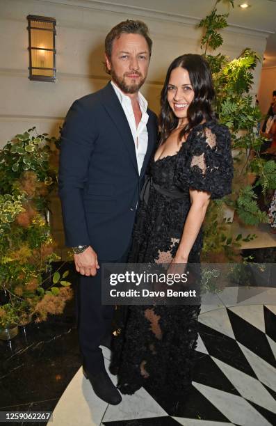 James McAvoy and Lisa Liberati attend the celebration for Fashion Trust Arabia's winners launching into Matches at The Connaught Hotel on June 25,...