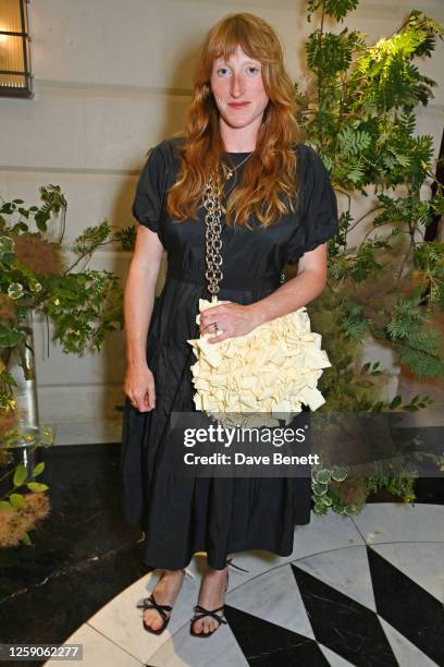 Molly Goddard attends the celebration for Fashion Trust Arabia's winners launching into Matches at The Connaught Hotel on June 25, 2023 in London,...