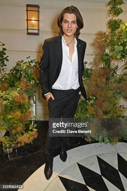 Damian Hurley attends the celebration for Fashion Trust Arabia's winners launching into Matches at The Connaught Hotel on June 25, 2023 in London,...