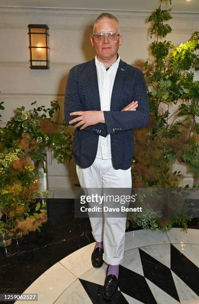Giles Deacon attends the celebration for Fashion Trust Arabia's winners launching into Matches at The Connaught Hotel on June 25, 2023 in London,...