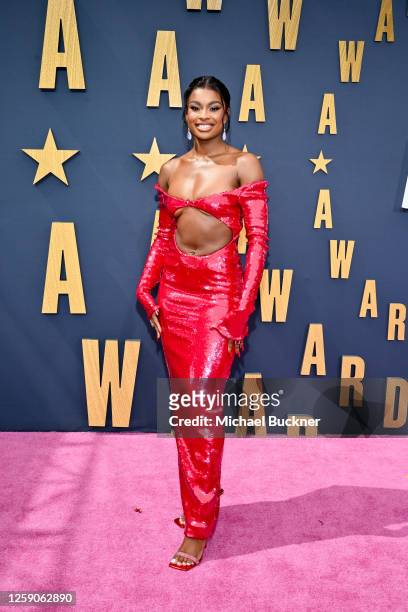 Coco Jones at the BET Awards 2023 held at Microsoft Theater on June 25, 2023 in Los Angeles, California.