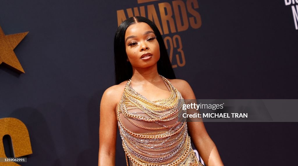 Lola B Rapper US rapper Lola Brooke arrives for the 2023 BET awards at the... News ...