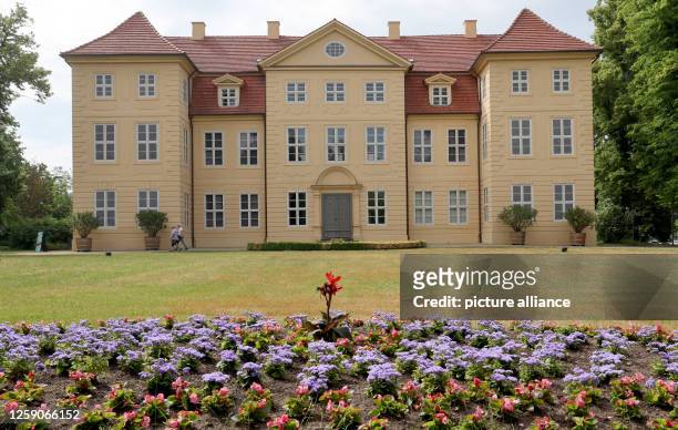 June 2023, Mecklenburg-Western Pomerania, Mirow: The castle in Mirow. Sophie Charlotte of Mecklenburg-Strelitz, later Queen Charlotte of England ,...