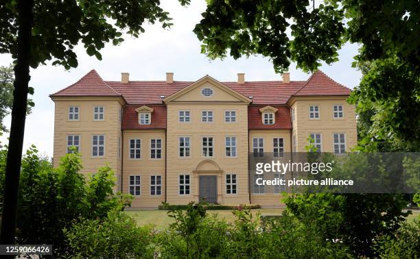 June 2023, Mecklenburg-Western Pomerania, Mirow: The castle in Mirow. Sophie Charlotte of Mecklenburg-Strelitz, later Queen Charlotte of England ,...