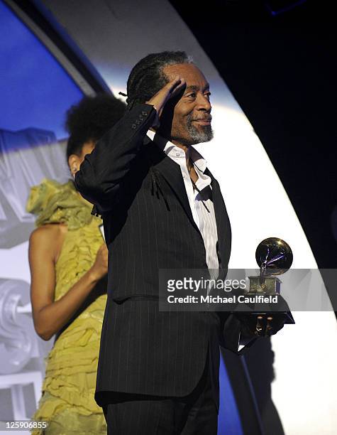Singer Bobby McFerrin onstage during The 53rd Annual GRAMMY Awards Pre-Telecast held at the Los Angeles Convention Center on February 13, 2011 in Los...