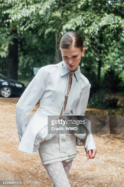 Backstage at Jacquemus Spring 2024 Menswear Collection Runway Show on June 26, 2023 in Paris, France.