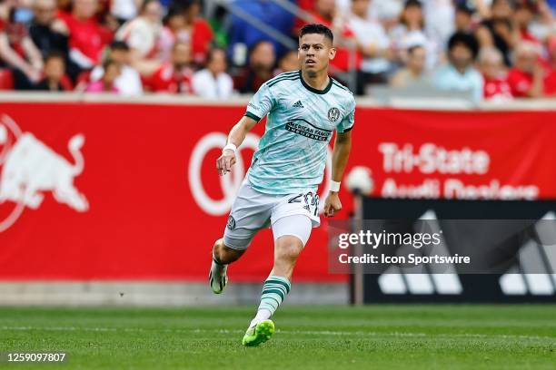 Matheus Rossetto of Atlanta United during the Major League Soccer game against the New York Red Bulls on June 24, 2023 at Red Bull Arena in Harrison,...